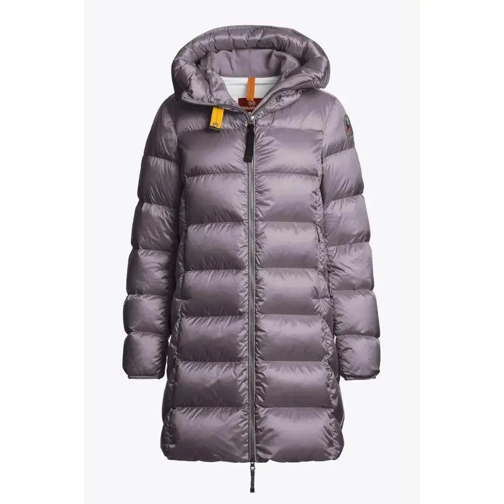 NEW, Parajumpers MARION - HOODED DOWN JACKET in Gray Size XL #DC512 - Picture 1 of 9
